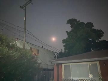 Early morning moon
