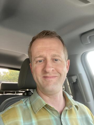 Selfie in truck
