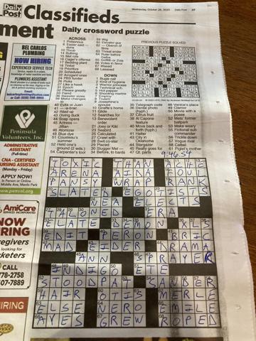 Crossword in under 10 minutes