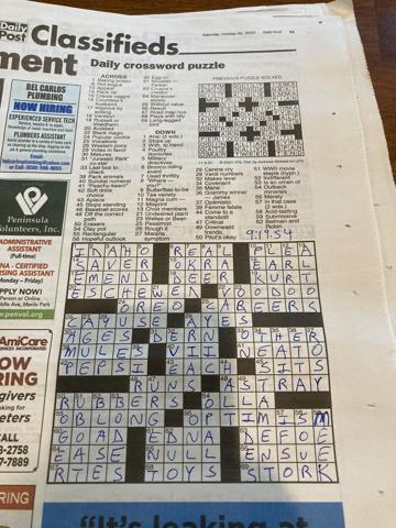 Palo alto daily post Crossword