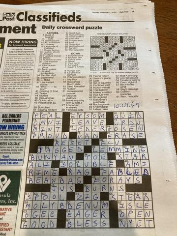 Palo alto daily post crossword