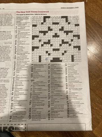 Nytimes crossword