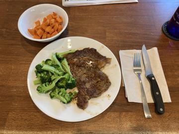 Steak lunch