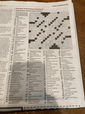 NYT crossword