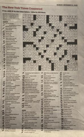 NY Times Crossword