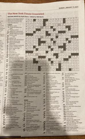 NY Times crossword
