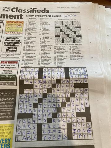 Palo Alto Daily Post crossword fail