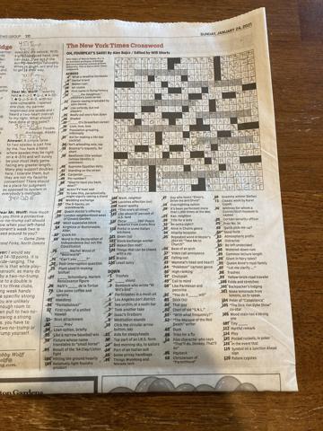 New York Times Crossword