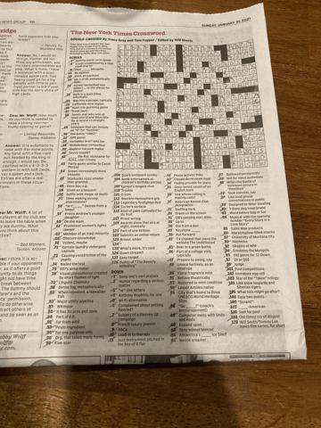 NY Times crossword