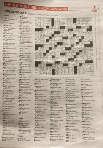 Nyt crossword